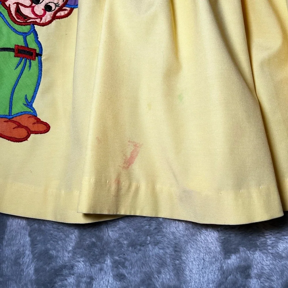 Disney Snow White Dress Dopey Vintage Made In The USA 1970s Disneyland
